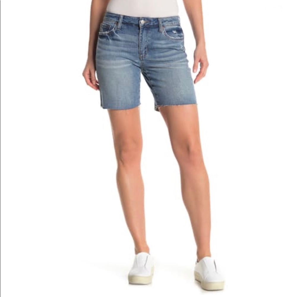 Joe's Jeans Melbourne Wash Bermuda Shorts Size 25 Denim Modest Rustic Granola